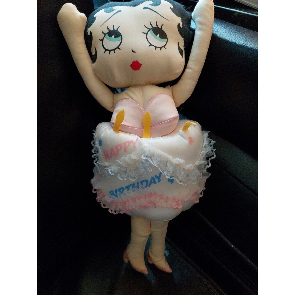VTG BETTY BOOP Kellytoy 1988 Happy BIRTHDAY 12 in Plush Doll